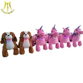 Hansel amusement indoor games stuffed unicorn electric scooter with battery supplier