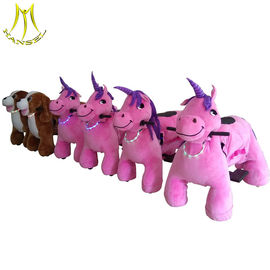 Hansel amusement park electric indoor games plush riding motorized animals supplier