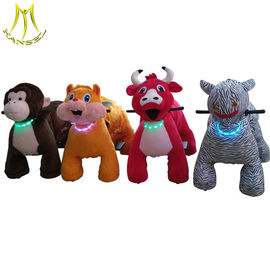 Hansel amusement park electric indoor games plush riding motorized animals supplier