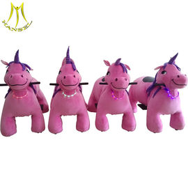 Hansel amusement park rides plush ride on motorized animals for sale supplier