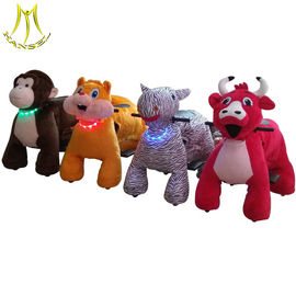 Hansel amusement park rides plush ride on motorized animals for sale supplier