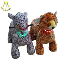Hansel 2018 new design coin operated plush motorized animals moving horse supplier