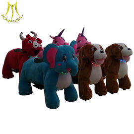 Hansel kids amusement rides electric animal plush ride for shopping mall supplier