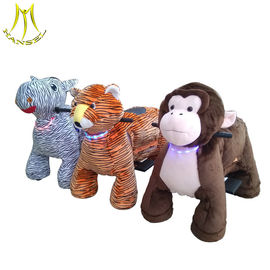Hansel kids amusement rides electric animal plush ride for shopping mall supplier