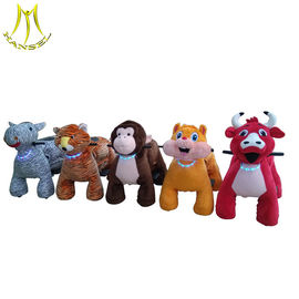 Hansel  plush toys stuffed animals on wheels plush animal electric scooter supplier