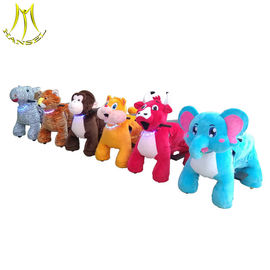 Hansel  plush spraying machine motorized plush riding animals mall car for kids supplier