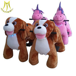 Hansel  plush spraying machine motorized plush riding animals mall car for kids supplier