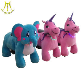 Hansel  plush spraying machine motorized plush riding animals mall car for kids supplier
