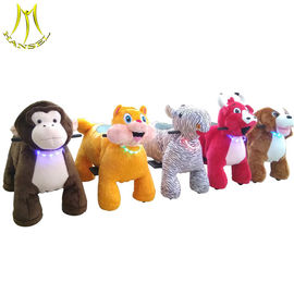 Hansel amusement park children rides electric mountable animal plush ride supplier