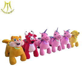 Hansel hot selling coin animals panda scooter plush rideable motorized animals supplier