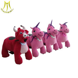 Hansel hot selling coin animals panda scooter plush rideable motorized animals supplier