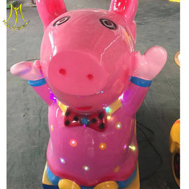 Hansel  kiddie rides with tokens amusement park pink pig ride supplier