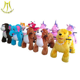 Hansel plush riding animals kids rides on electronic animal scooters supplier