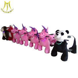 Hansel plush riding animals kids rides on electronic animal scooters supplier