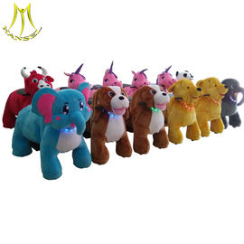 Hansel amusement plush indoor zoo riders electric toy animal scooter ride supplier