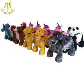 Hansel theme park equipment walking electric plush motorized animals supplier