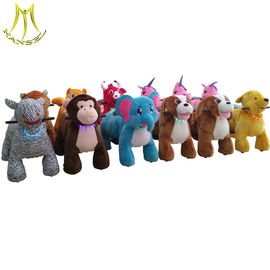 Hansel theme park equipment walking electric plush motorized animals supplier