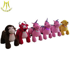 Hansel theme park equipment walking electric plush motorized animals supplier