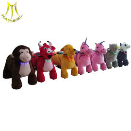 Hansel children electric mountable plush motorized animal for shopping mall supplier