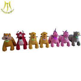 Hansel   hot coin operated rideable horse toys plush animal toy rides supplier