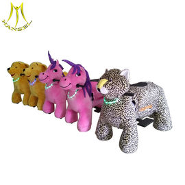 Hansel   hot coin operated rideable horse toys plush animal toy rides supplier
