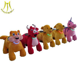 Hansel wholesale electric plush animal scooter with musical and led light supplier