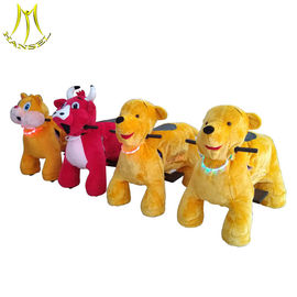 Hansel wholesale electric plush animal scooter with musical and led light supplier