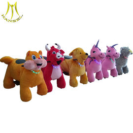 Hansel amusement playground electric animal battery motorized plush ride supplier