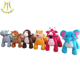 Hansel children amusement park rides motorized plush riding animals supplier