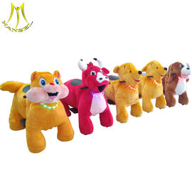 Hansel children amusement park rides motorized plush riding animals supplier