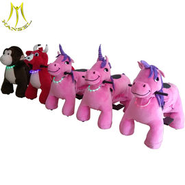 Hansel Guangzhou safari toy electric motorized plush riding animals for kids supplier