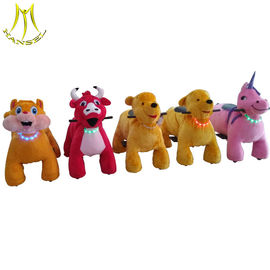 Hansel theme parks kiddie games ride on stuffed electric animal scooter supplier