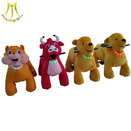 Hansel amusement coin operated games stuffed kids ride on animals supplier