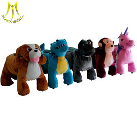 Hansel  family entertainment walking plush electric children electric motorized animal scooter supplier