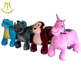 Hansel  family entertainment walking plush electric children electric motorized animal scooter supplier