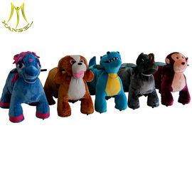 Hansel   top quality children motorized plush animal electric scooter for playground supplier