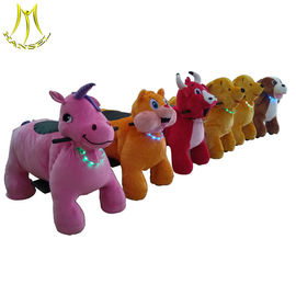 Hansel  plush rocking horse motorized plush riding animals with music supplier