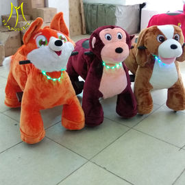 Hansel 2018  latest designs family entertainment battery dog zoo animal scooters in mall supplier