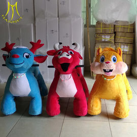 Hansel   Guangzhou manufacturer cheap ride on animal toy plush animal fair ride supplier