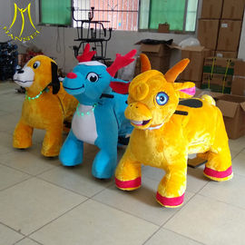 Hansel outdoor plaza for ride coin operated electric toy car animal zoo electric ride on animals supplier