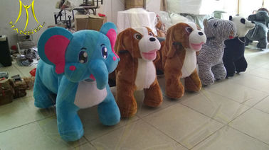 Hansel import coin operated amusement park funny ride on plush animals supplier