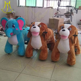 Hansel import coin operated amusement park funny ride on plush animals supplier