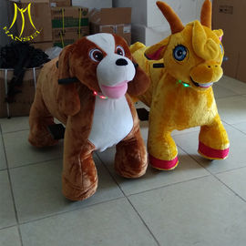 Hansel attractive plush motorized animals walking animal toys kids amusement rides supplier