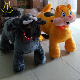 Hansel  2018 low price steel frame plush animal electric scooter kids ride game machine supplier