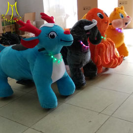 Hansel  2018 low price steel frame plush animal electric scooter kids ride game machine supplier