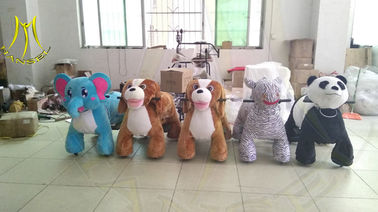 Hansel amusement park playground electric plush motorized riding animals supplier