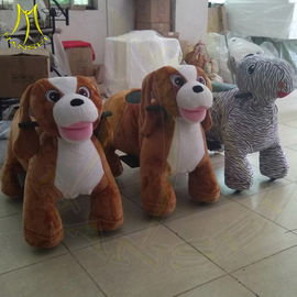 Hansel amusement park playground electric plush motorized riding animals supplier