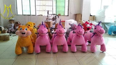 Hansel amusement park battery walking coin operated animal toy rides supplier