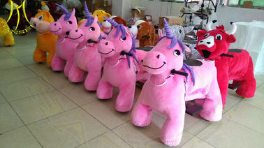 Hansel amusement park indoor stuffed coin operated children ride on animal supplier
