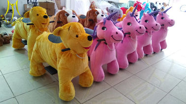 Hansel amusement park indoor stuffed coin operated children ride on animal supplier